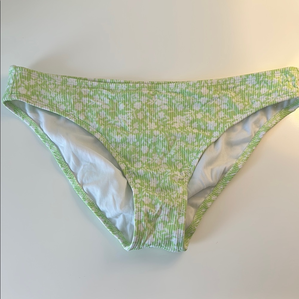 Xhilaration Green and White Bikini Swimwear